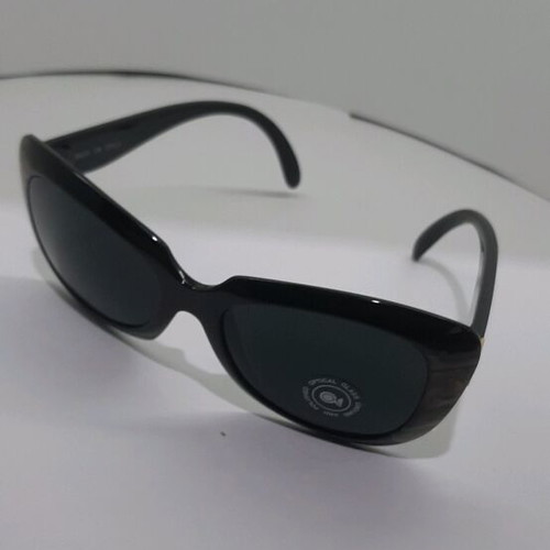 Solmar sunglasses like new, black frame with brown details, tinted crystal