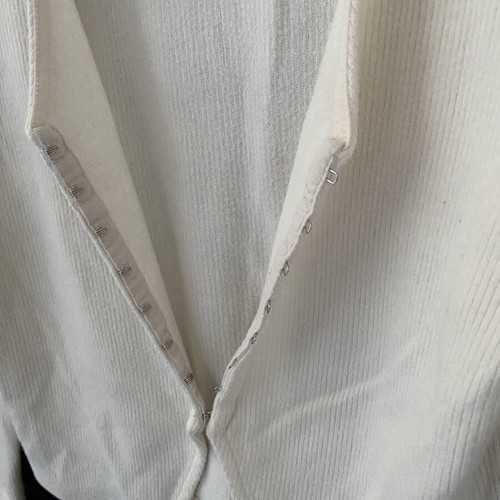 Zara white cardigan used, size M