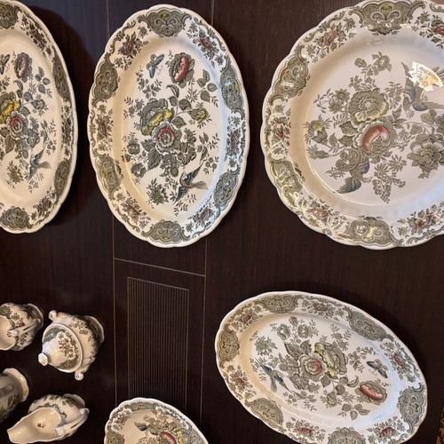 Ridgways Windsor Green Staffordshire China Vintage Serving Set new