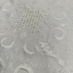 Τραπεζομάντηλο κεντημένο λευκό 1.70x1.70 καινούργιο