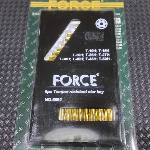 Metal case Torx Force key set gold edition 9 pieces new