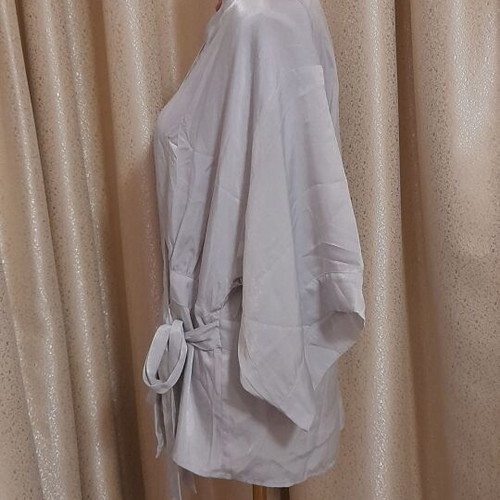 Yamamay gray kimono new satin polyester