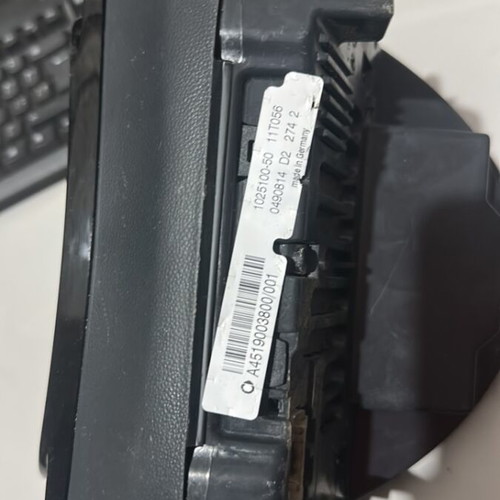 Smart Fortwo 451 instrument cluster speedometer
