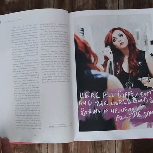 Little Mix Ready to Fly hardback book used with signed autograph