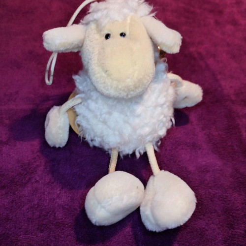 Nici black and white sheep plush pair used