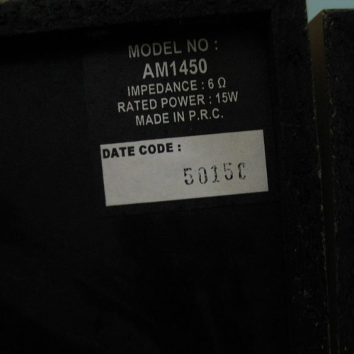 Thomson speaker pair used, 2x15 W, 25x16x18 cm