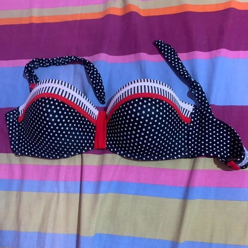 Bikini tops set size M like new, pink and blue