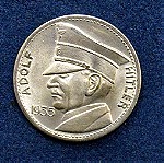  Ασημένιο μετάλλιο που εκδόθηκε το 1935 με το πρόσωπο του Αδόλφου Χίτλερ