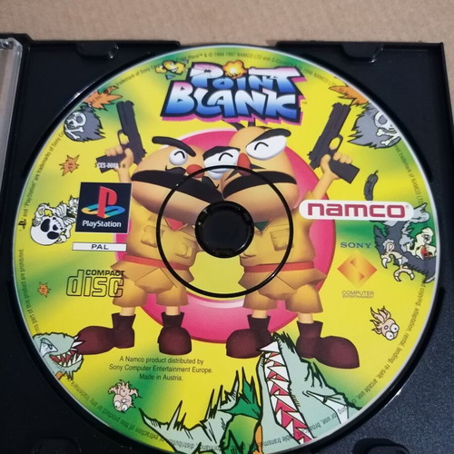 Point Blank PlayStation 1 game disc used, shooting genre