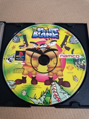 Point Blank PlayStation 1 game disc used, shooting genre