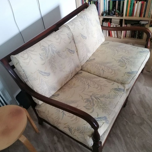 Solid two-seater sofa used