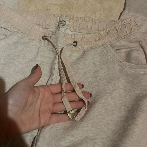 Bershka cotton tracksuit like new, beige, size M