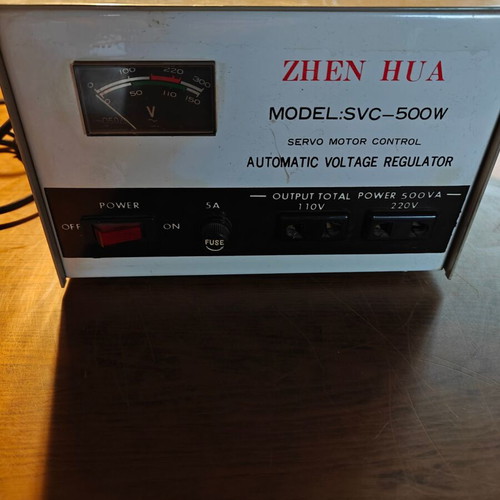Voltage stabilizer 500va used ZHEN HUA SVC-500W