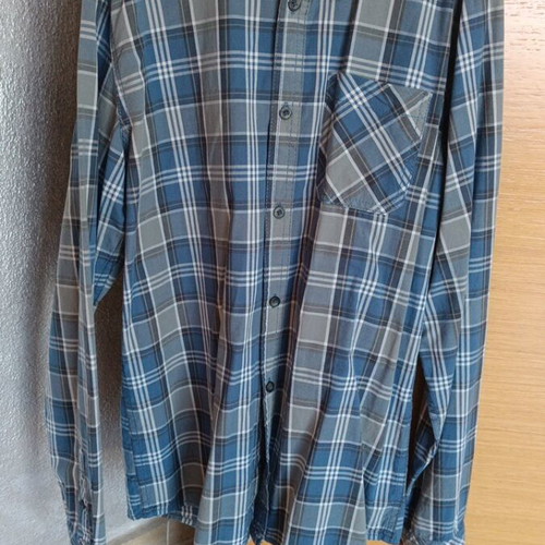 Benetton shirt like new, white and blue, size 170 cm