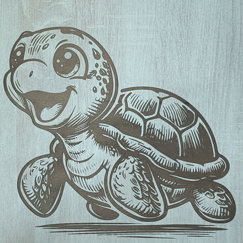 Portrait turtle new laser engraved painting