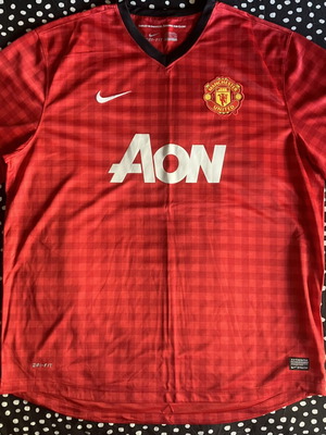 Ποδοσφαιρική φανέλα Manchester United Nike, κόκκινη, μέγεθος XXL, 2012–13