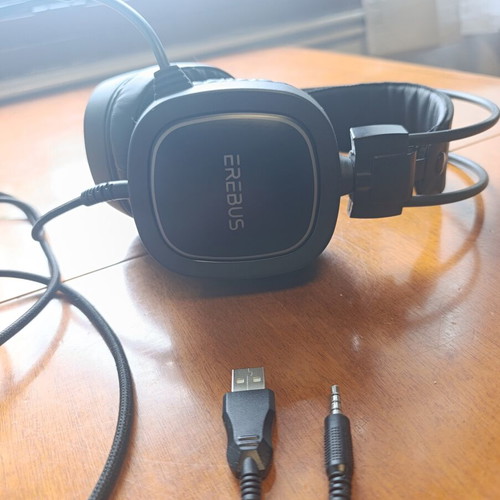 Turbo-X Erebus Gaming Headset wired, like new, black