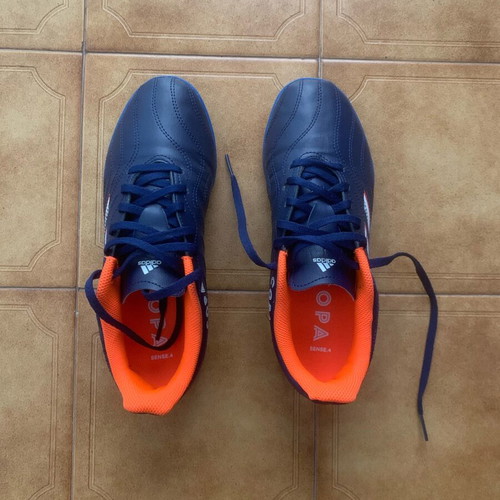 Adidas football shoes like new, unisex, size 38, blue orange
