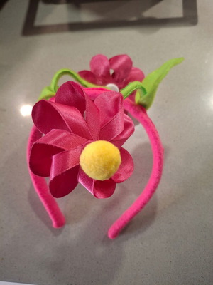Headband with flowers used, carnival accessory
