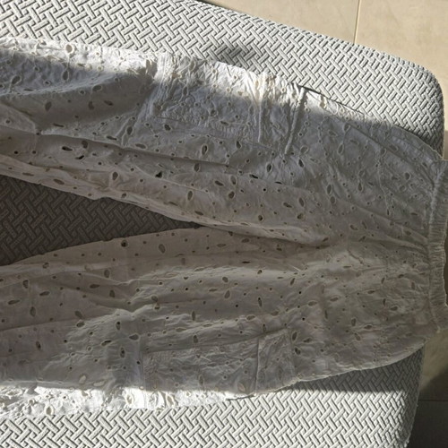 Zara girls' pants size 9 years 134 cm white like new