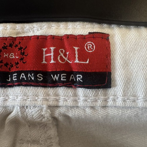 H&L white stretch jeans trousers, size 44