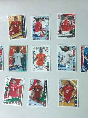 Κάρτες Topps Match Attax EURO 2024 σαν καινούργιες, πακέτο 10+1