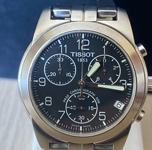 TISSOT PR 50 Swiss Chronograph Quartz Black Dial Watch