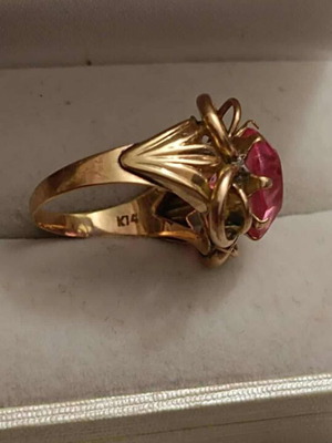 Handmade 14 Carat Ring Large, like new
