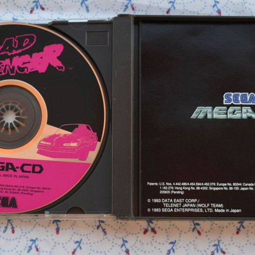 Road Avenger Sega Mega CD mint racing game