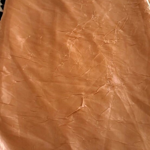Satin crinkled fabric vintage used, dimensions 333×140 cm