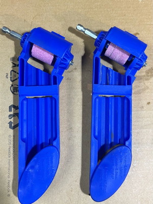 Drill bit sharpeners used, set of two