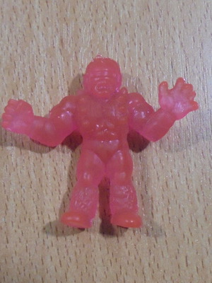 Alien Muscle Golia transparent pink rubber figure used