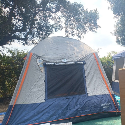 PANDA PORTAL camping tent for 8 people, double room 4+4
