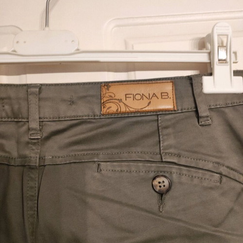 Women's fabric pants like new, dark gray, size L