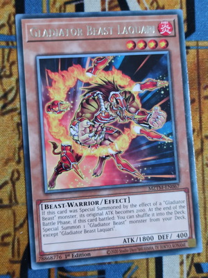 Gladiator Beast Loquari Effect Monster card like new