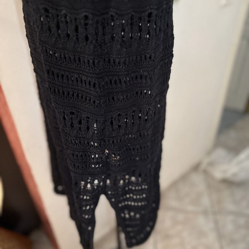 Papaya knitted dress 100% cotton like new, black