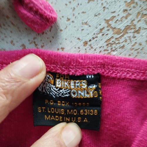 Vintage Harley Davidson pink crop-top like new
