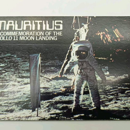 Mauritius 1979 Apollo 11 special booklet with 7 sticker stamps new