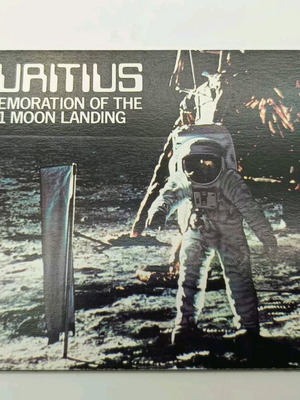 Mauritius 1979 Apollo 11 special booklet with 7 sticker stamps new