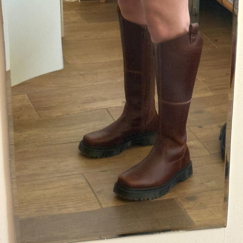 Dr. Martens Amaayah μπότες ιππασίας καφέ καινούργιες, δέρμα, 38
