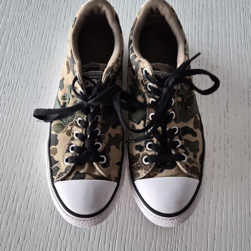 Converse All Star khaki camouflage sneakers size 38