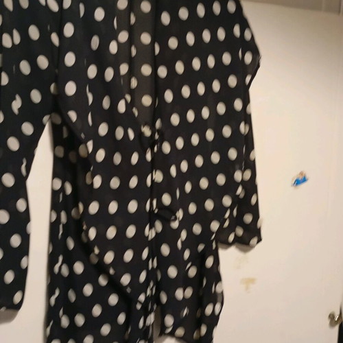Polka Dot Shirt Black and White like new, size XXXL