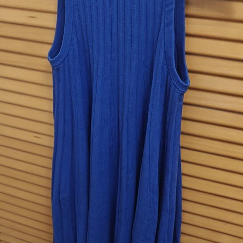 COS ribbed knit dress royal blue like new, size S