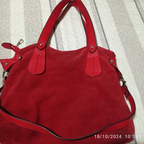 Salvatore Ferragamo red shoulder bag like new vintage authentic Italian