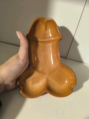 Ashtray with funny shape like new