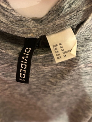 H&M blouse size M like new, gray