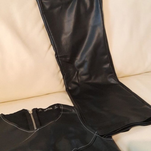 Zara γυναικείο δερμάτινο σετάκι σαν καινούργιο