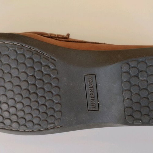 Lumberjack men's boat shoes used, size 43, tan suede