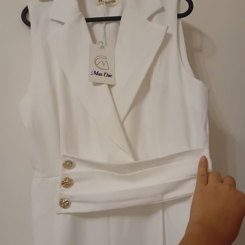 White jumpsuit, new with tags, size M / 38 / 10