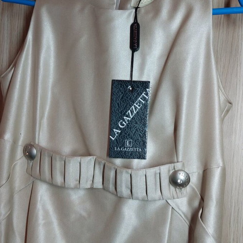 La Gazzetta dress new, size Small, beige gold